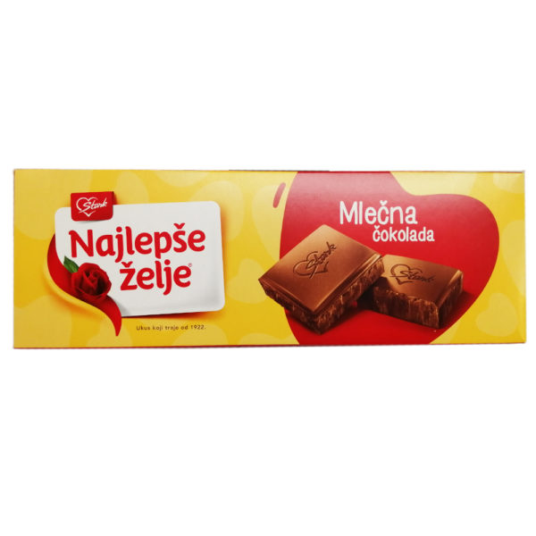 Štark Najlepše želje čokolada, Milchschokolade, najlepše želje, Štark, mlečna čokolada, Milchschokolade, Serbien, beste Wünsche