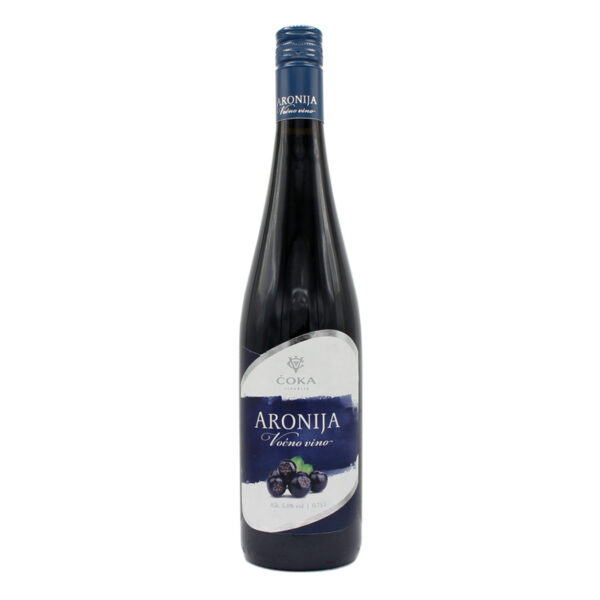 Aroniawein, vino od aronije, Čoka Subotica, Fruchtwein, Wein aus Serbien Rotwein